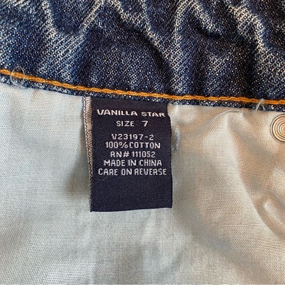 Vanilla Star Jeans Junior Size 7 90s Boyfriend Super High Rise Distressed NWT - Picture 9 of 10